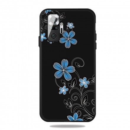 Deksel Til Xiaomi Redmi Note 10 Pro Blå Blomster