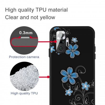 Deksel Til Xiaomi Redmi Note 10 Pro Blå Blomster