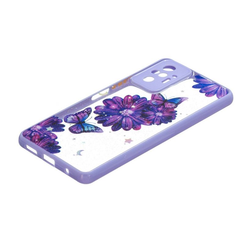 Deksel Til Xiaomi Redmi Note 10 Pro Floral Butterfly Hybrid