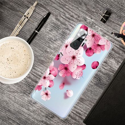 Deksel Til Xiaomi Redmi Note 10 Pro Små Rosa Blomster