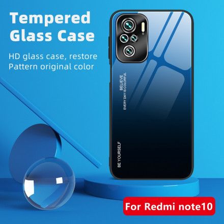 Deksel Til Xiaomi Redmi Note 10 Pro Vær Deg Selv Herdet Glass