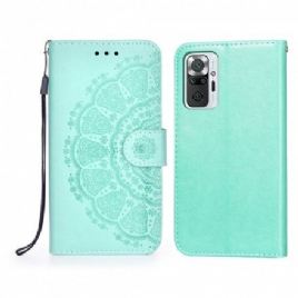 Folio Deksel Til Xiaomi Redmi Note 10 Pro Coral Mandala