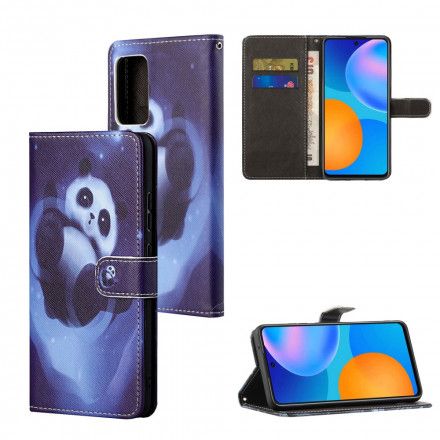 Folio Deksel Til Xiaomi Redmi Note 10 Pro Med Kjede Thong Space Panda