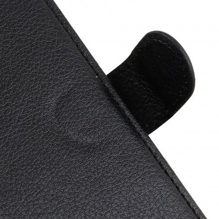 Folio Deksel Til Xiaomi Redmi Note 10 Pro Premium Litchi Leather Effect