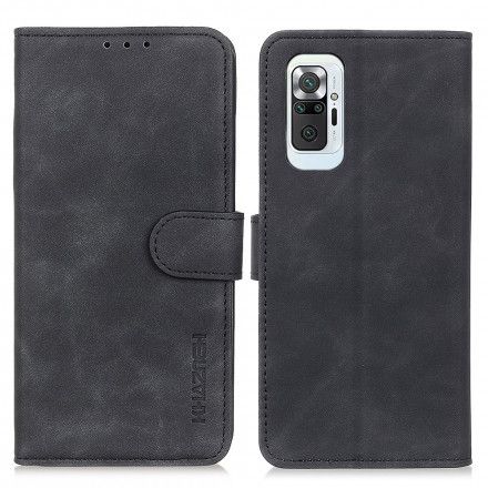 Folio Deksel Til Xiaomi Redmi Note 10 Pro Vintage Skinneffekt Khazneh