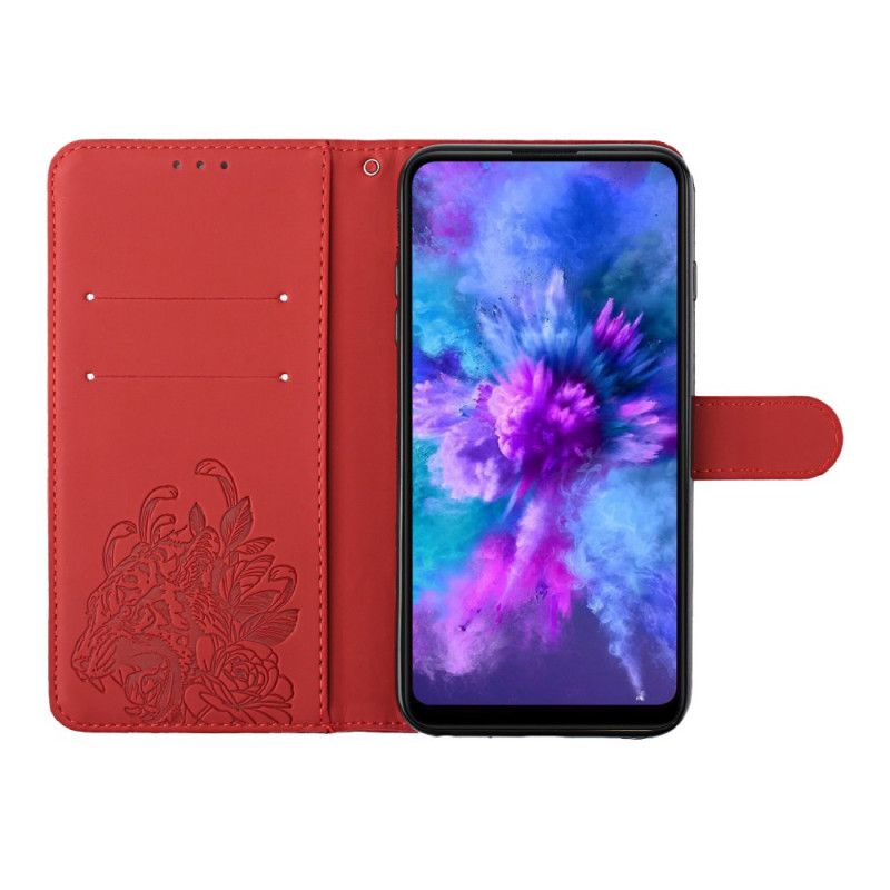 Lærdeksel Til Xiaomi Redmi Note 10 Pro Med Kjede Barokk Strappy Tiger