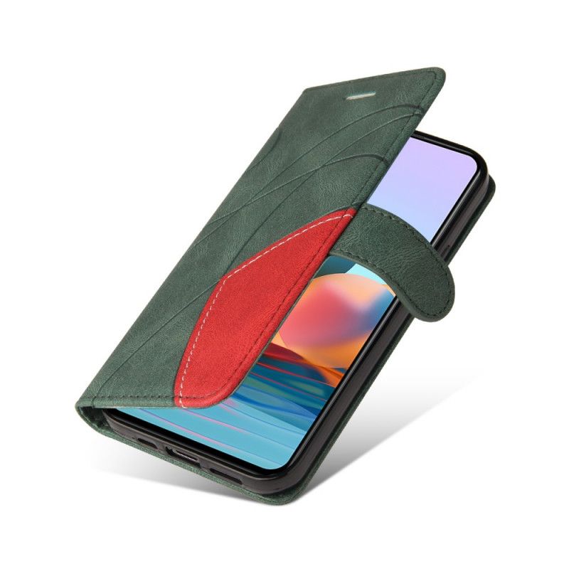 Lærdeksel Til Xiaomi Redmi Note 10 Pro Tofarget Signatur I Kunstskinn