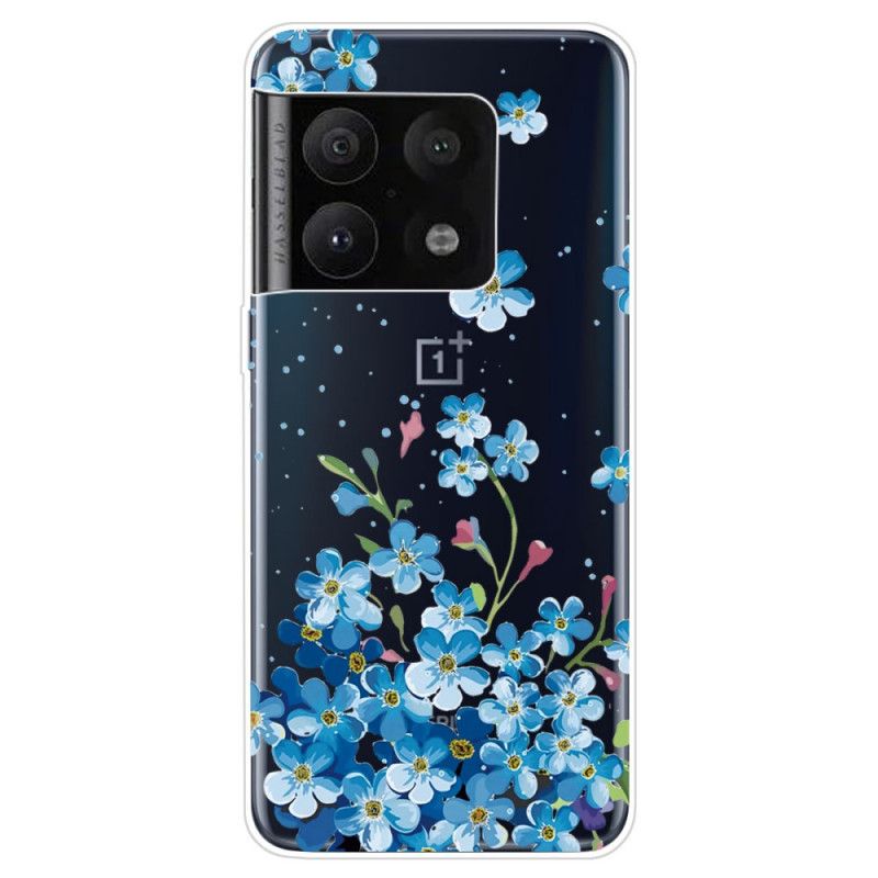 Deksel Til OnePlus 10 Pro 5G Blå Blomster