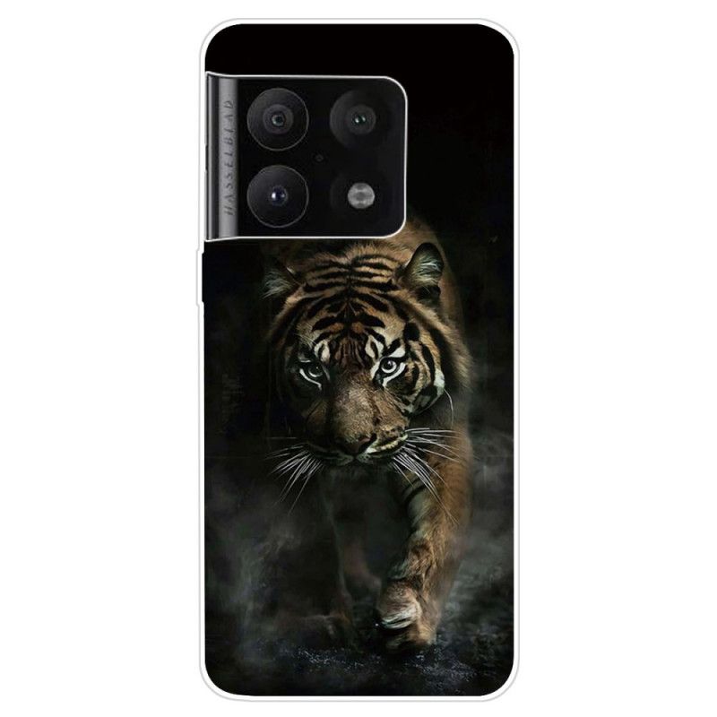 Deksel Til OnePlus 10 Pro 5G Fleksibel Tiger I Tåke