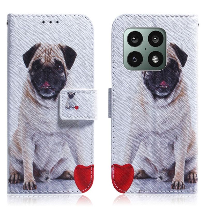 Folio Deksel Til OnePlus 10 Pro 5G Pug Dog