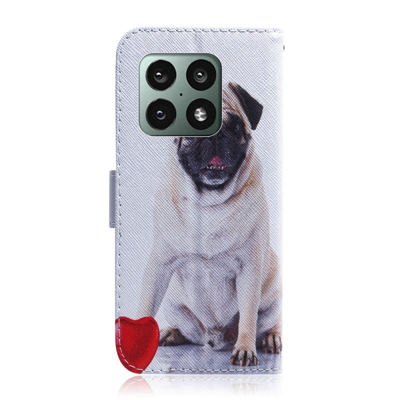 Folio Deksel Til OnePlus 10 Pro 5G Pug Dog