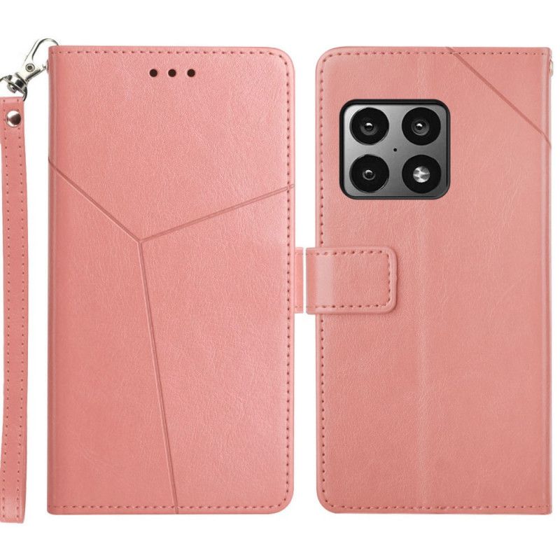 Folio Deksel Til OnePlus 10 Pro 5G Y Design Geo Leather Style