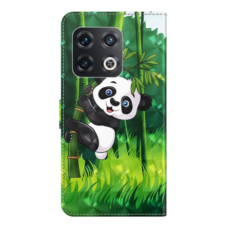 Lærdeksel Til OnePlus 10 Pro 5G Med Kjede Thong Panda