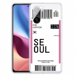 Deksel Til Xiaomi Mi 11i 5G / Poco F3 Boardingkort Til Seoul