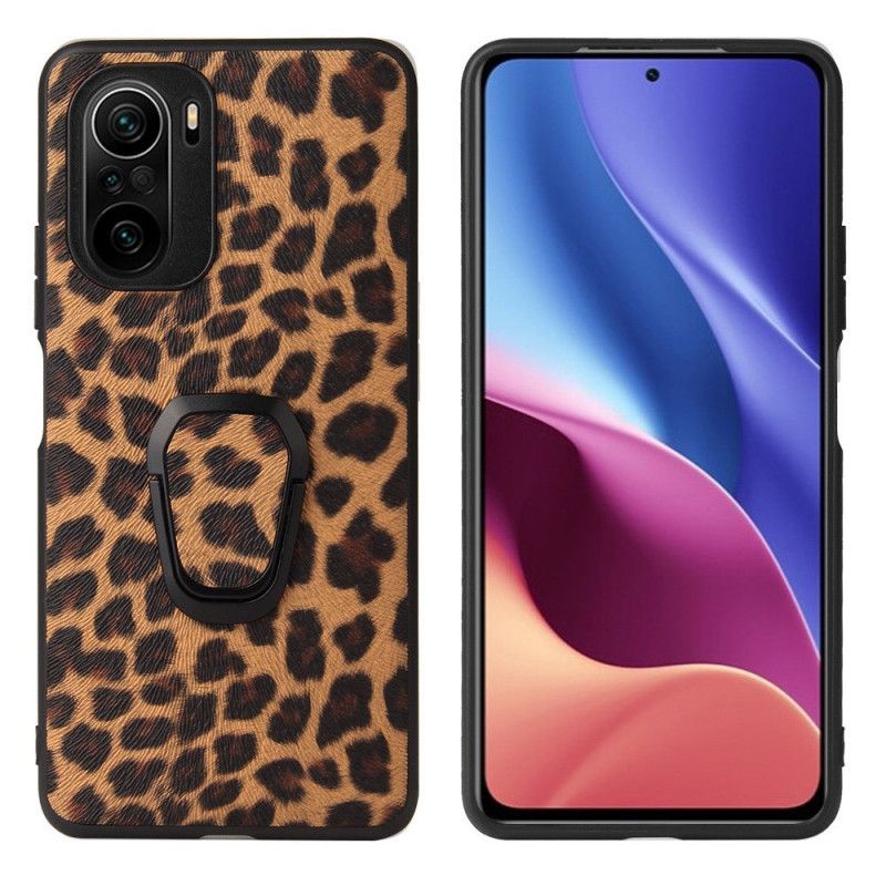 Deksel Til Xiaomi Mi 11i 5G / Poco F3 Leopard Ringstøtte Leopard Ringstøtte