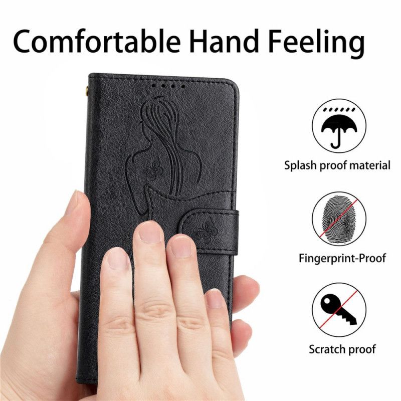 Folio Deksel Til Xiaomi Mi 11i 5G / Poco F3 Faux Leather Silhouette