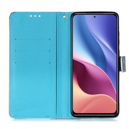 Folio Deksel Til Xiaomi Mi 11i 5G / Poco F3 Gylne Sommerfugler