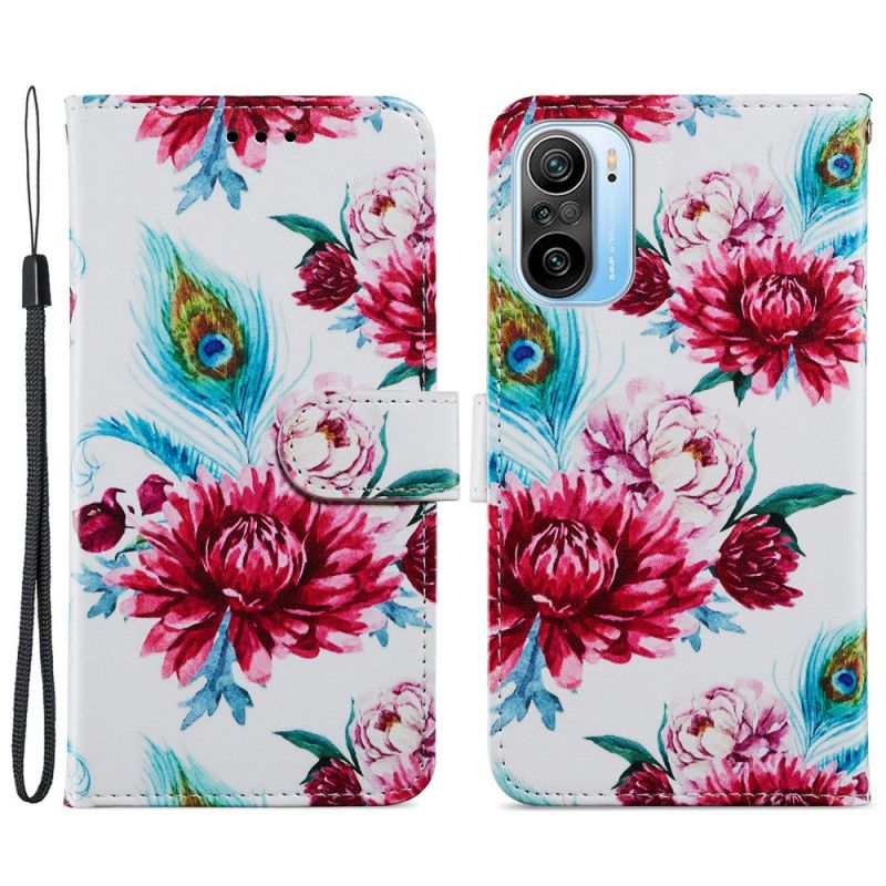 Folio Deksel Til Xiaomi Mi 11i 5G / Poco F3 Intense Blomster