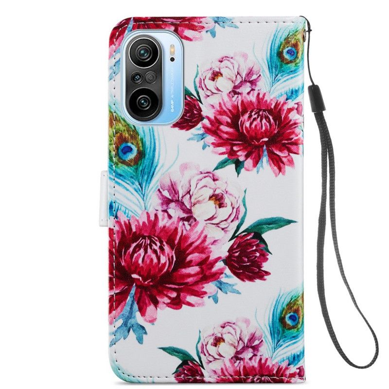 Folio Deksel Til Xiaomi Mi 11i 5G / Poco F3 Intense Blomster