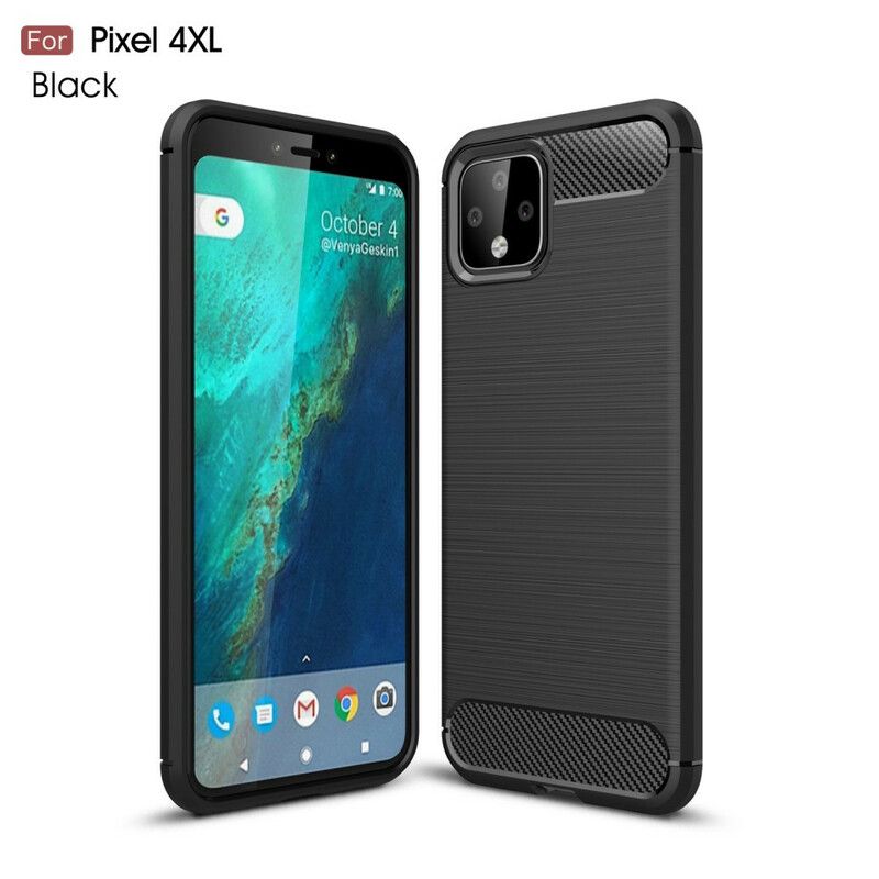 Mobildeksel Til Google Pixel 4 XL Børstet Karbonfiber