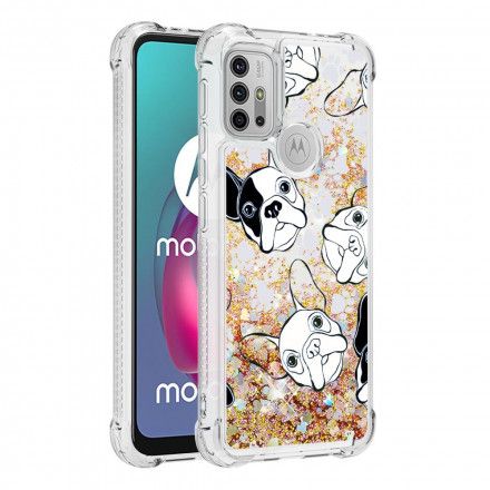 Deksel Til Moto G10 / G30 Mr Glitter Dog