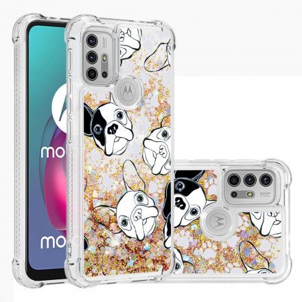 Deksel Til Moto G10 / G30 Mr Glitter Dog