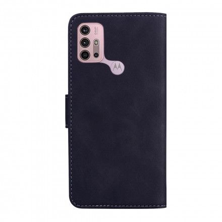 Folio Deksel Til Moto G10 / G30 Vintage Couture Skinnstil