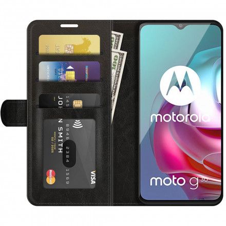 Lærdeksel Til Moto G10 / G30 Design Skinneffekt