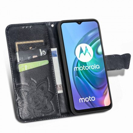 Lærdeksel Til Moto G10 / G30 Halv Sommerfugl