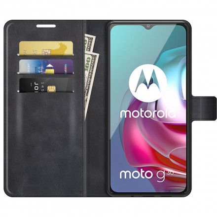 Lærdeksel Til Moto G10 / G30 Magnetisk Lås