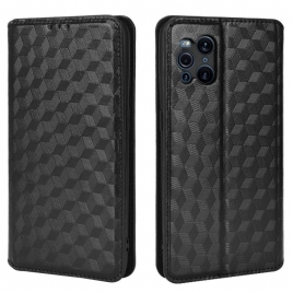 Beskyttelse Deksel Til Oppo Find X3 / X3 Pro Folio Deksel Diamond Leather Effect