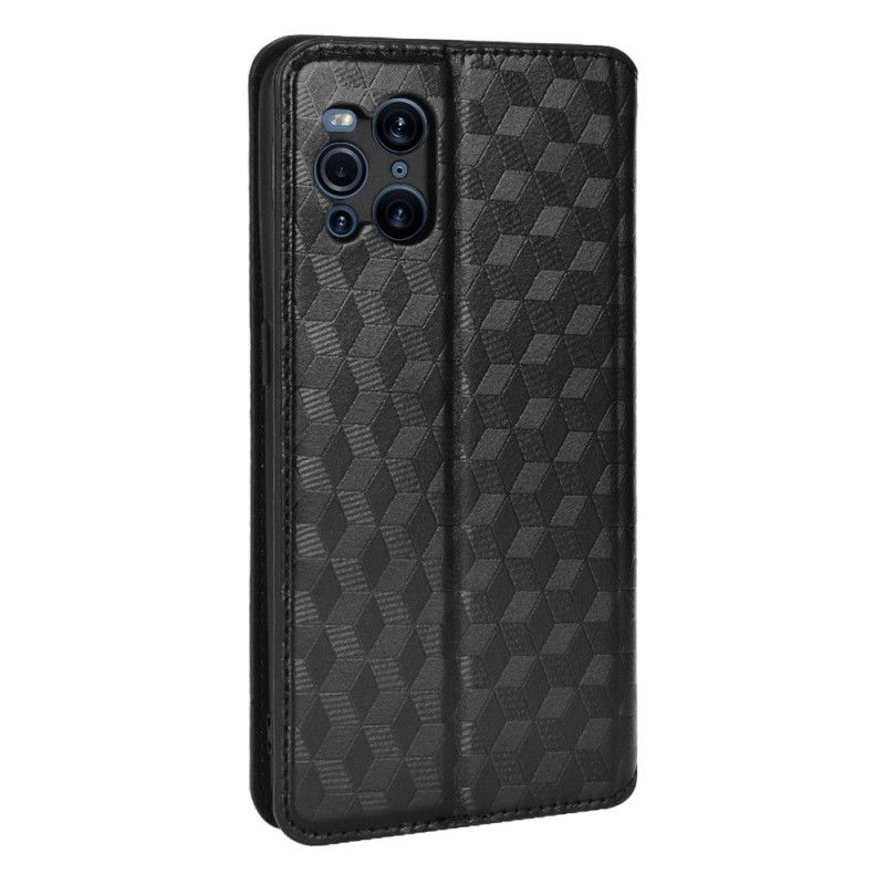 Beskyttelse Deksel Til Oppo Find X3 / X3 Pro Folio Deksel Diamond Leather Effect