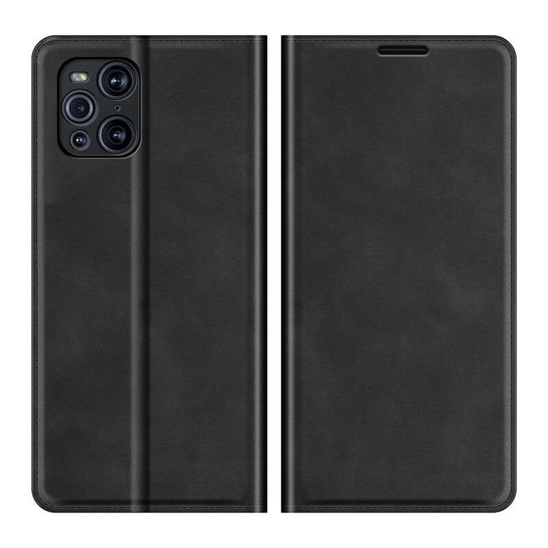 Beskyttelse Deksel Til Oppo Find X3 / X3 Pro Folio Deksel Mykt Skinneffekt