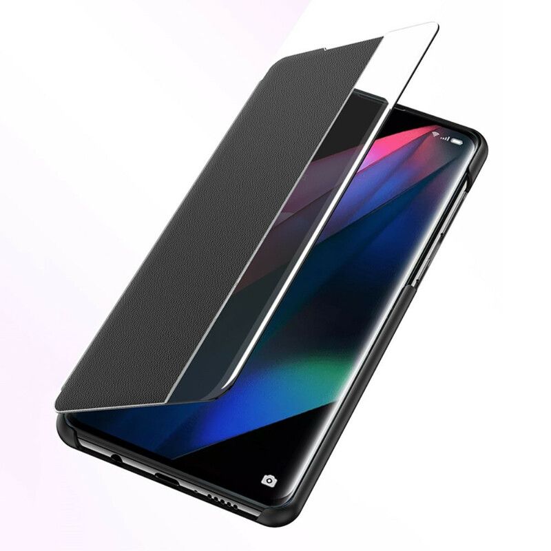 Beskyttelse Deksel Til Oppo Find X3 / X3 Pro Teksturert Kunstskinn