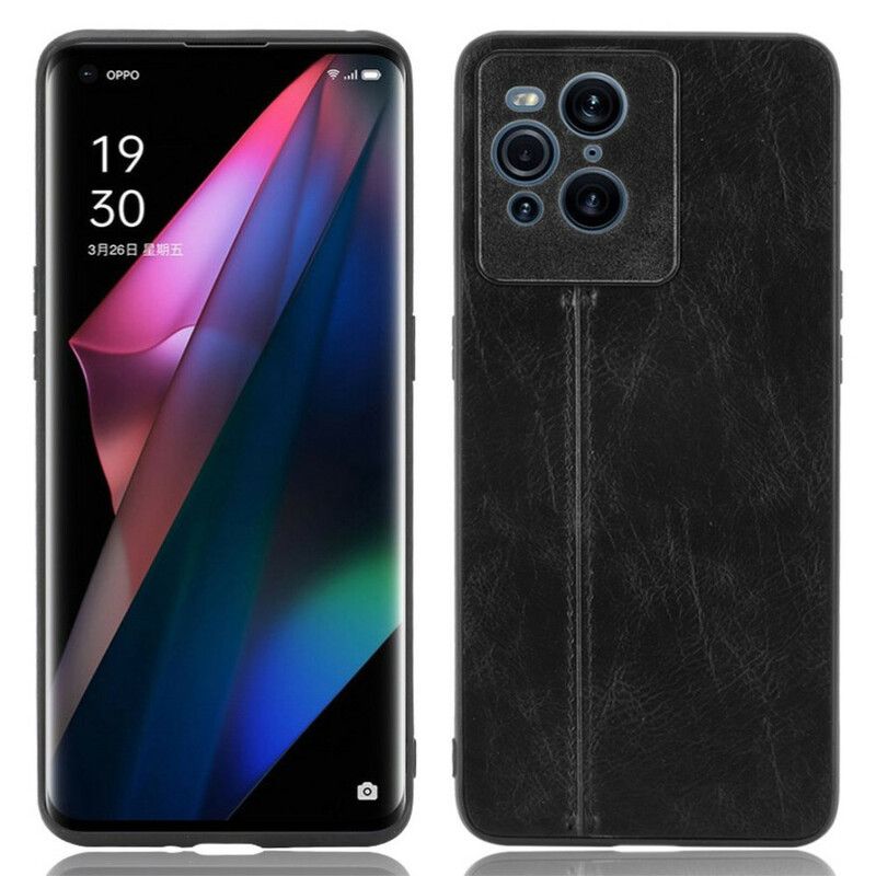 Deksel Til Oppo Find X3 / X3 Pro Søm Skinneffekt