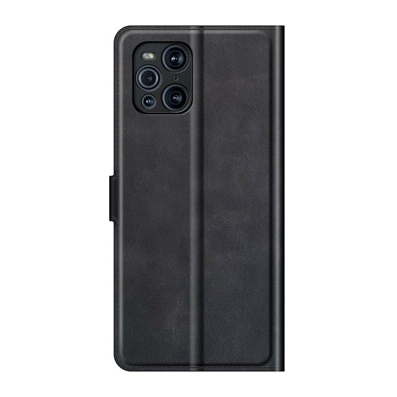 Folio Deksel Til Oppo Find X3 / X3 Pro Ekstremt Slank Skinneffekt