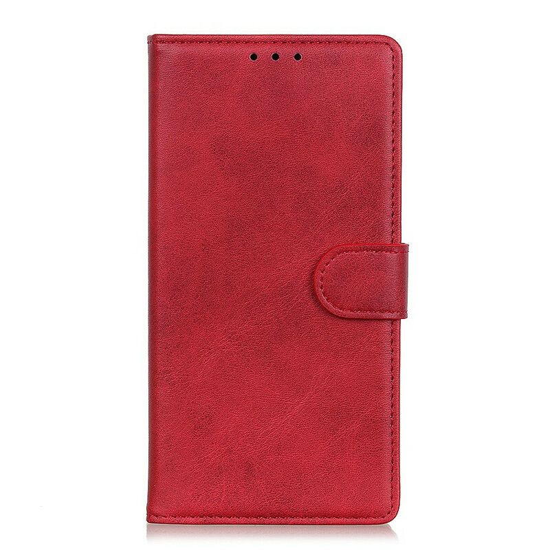 Folio Deksel Til Oppo Find X3 / X3 Pro Matt Vintage Skinneffekt