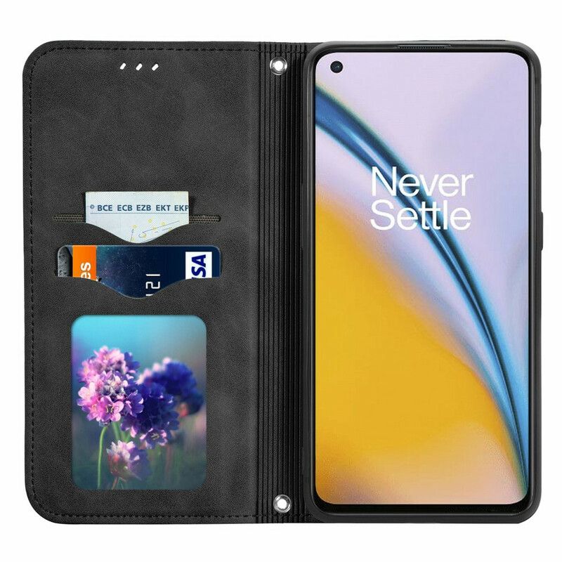 Beskyttelse Deksel Til OnePlus Nord 2 5G Folio Deksel Skin-touch Design