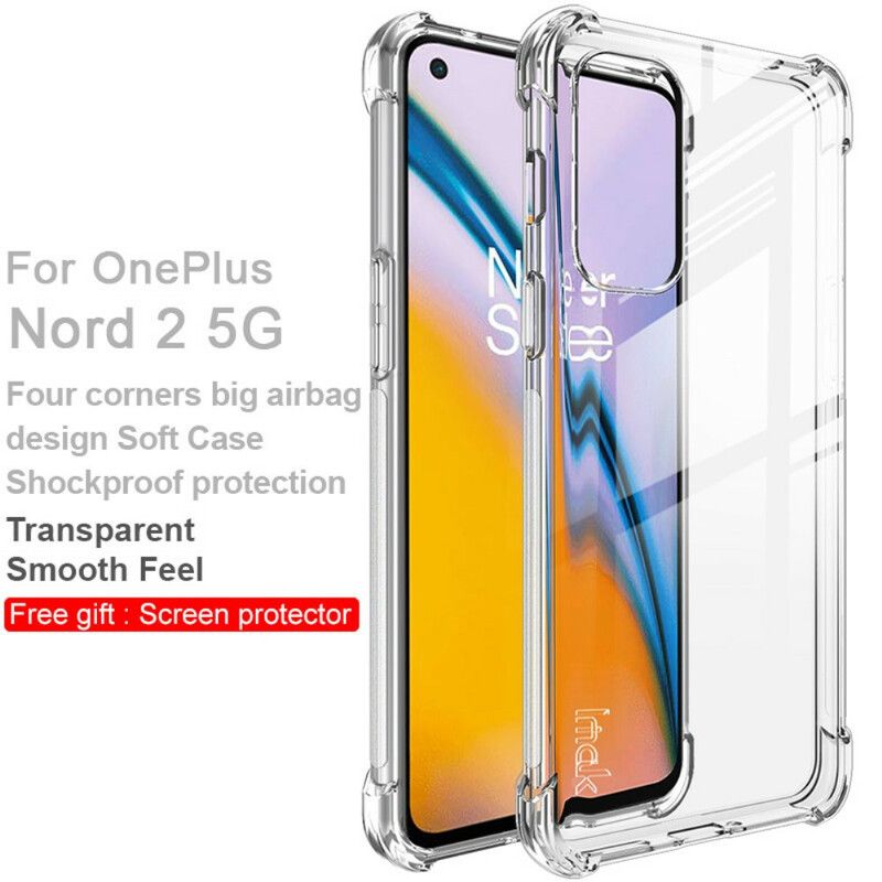 Deksel Til OnePlus Nord 2 5G Transparent Silkeaktig Imak