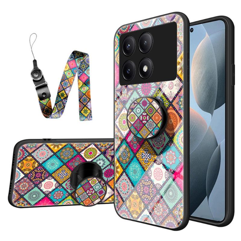 Deksel Poco X6 Pro 5g Patchwork-støtte Og Stropp