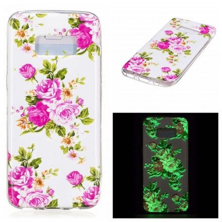 Deksel Til Samsung Galaxy S8 Fluorescerende Liberty-blomster