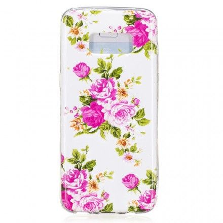 Deksel Til Samsung Galaxy S8 Fluorescerende Liberty-blomster