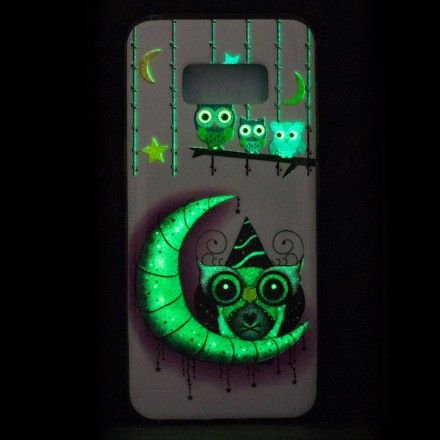 Deksel Til Samsung Galaxy S8 Ugler I Fluorescerende Delirium