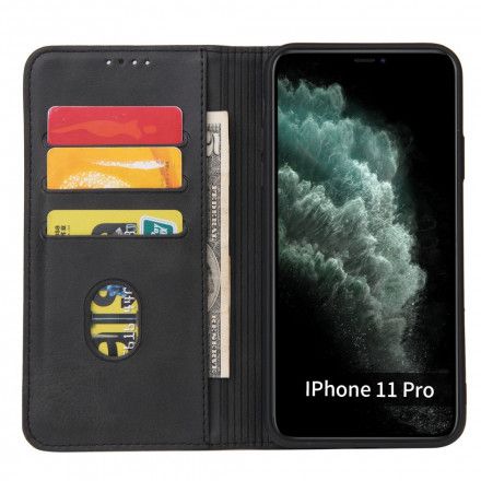 Beskyttelse Deksel Til iPhone 11 Pro Folio Deksel Leather Effect Business Style Plus