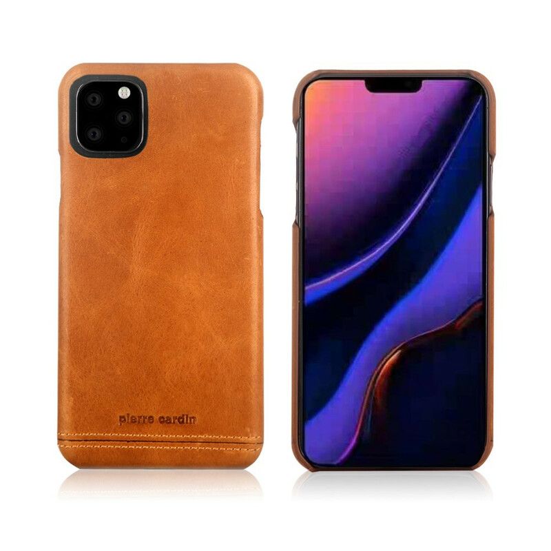 Deksel Til iPhone 11 Pro Ekte Pierre Cardin-skinn