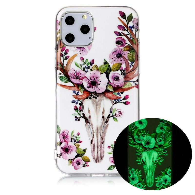 Deksel Til iPhone 11 Pro Fluorescerende Blomsterelg