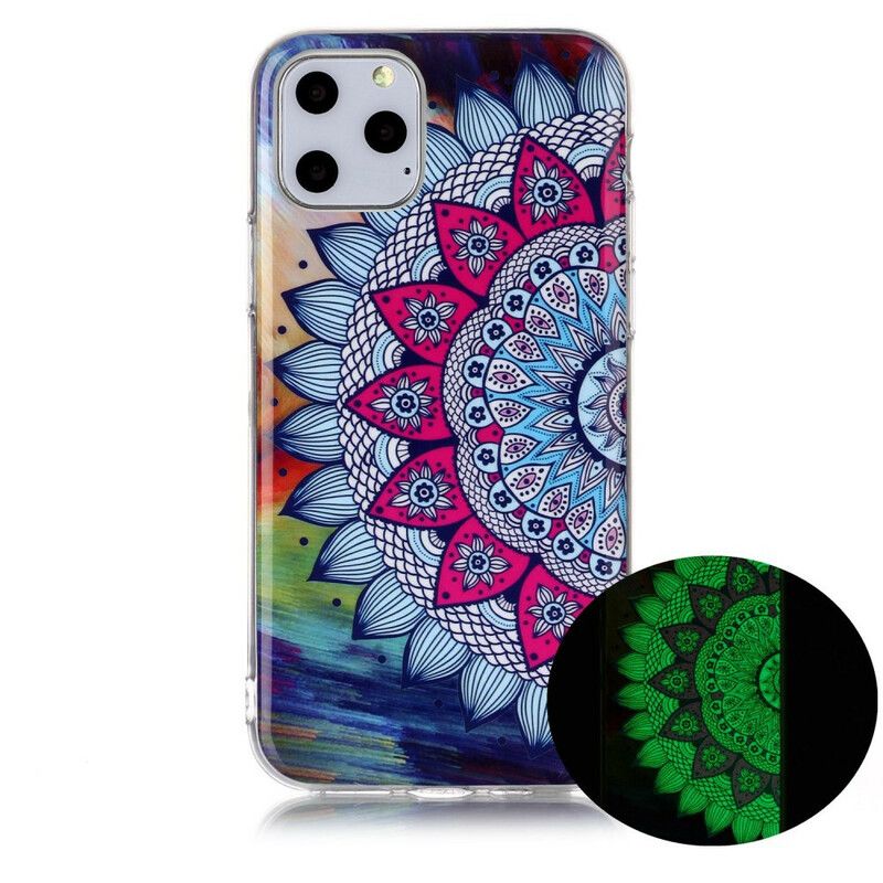 Deksel Til iPhone 11 Pro Fluorescerende Fargerik Mandala