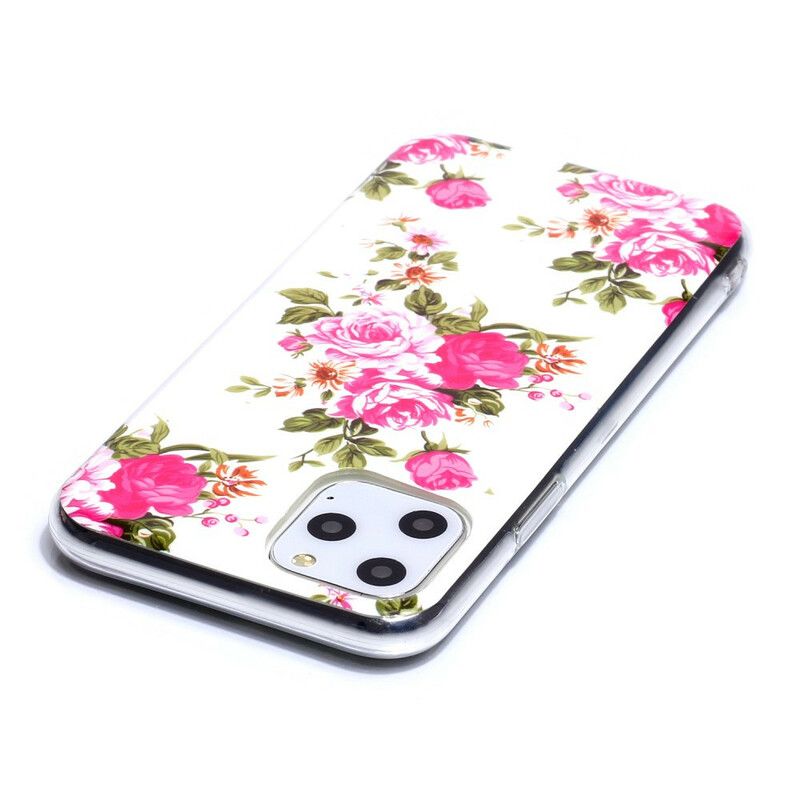 Deksel Til iPhone 11 Pro Fluorescerende Liberty-blomster