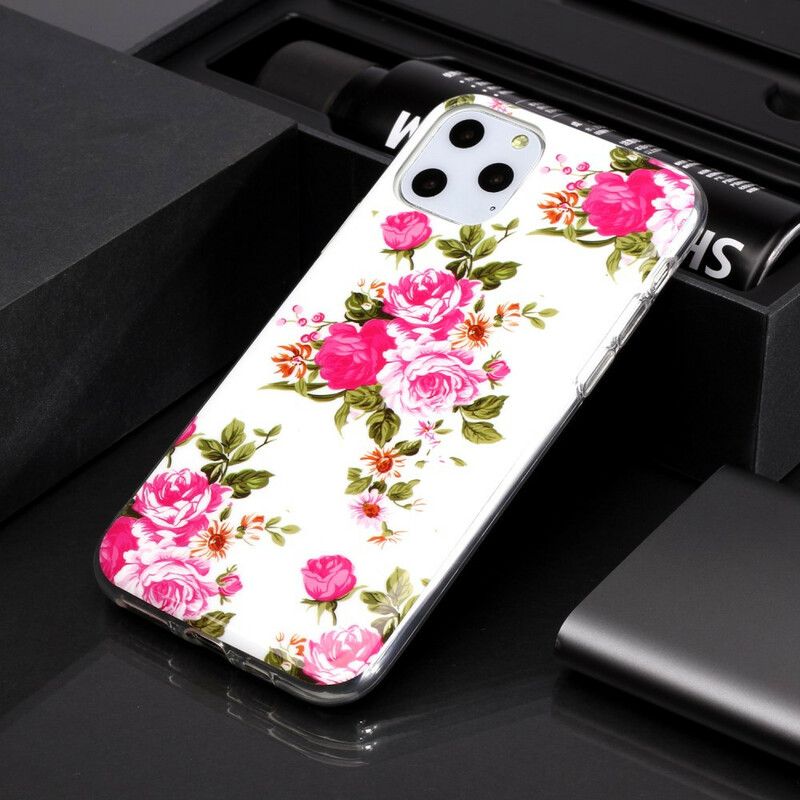 Deksel Til iPhone 11 Pro Fluorescerende Liberty-blomster