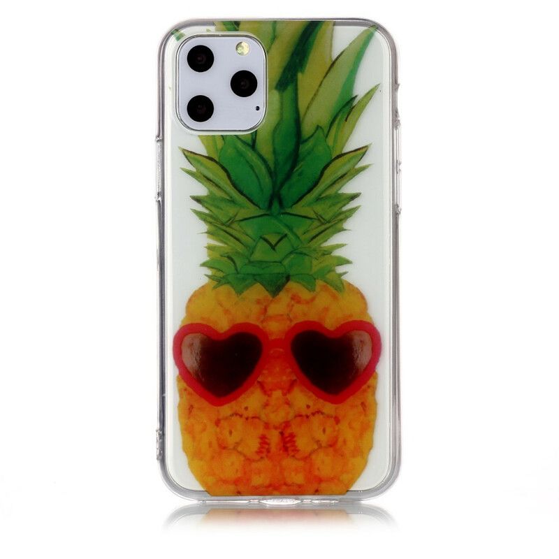 Deksel Til iPhone 11 Pro Transparent Inkognito Ananas